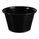 *SPECIAL ORDER ITEM* Portion Cup, Capacity: 4 oz, Color: Black, Material: Polypropylene, 2500 Cups/Cs *ESTIMATED DELIVERY 1 TO 2 WEEKS* (NOT RETURNABLE)