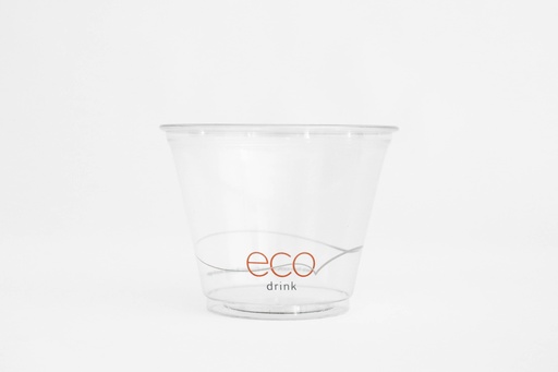 9 oz DRINK ECO 100% Recycled Cold Cup, Material: 100% Post Consumer Recycled PET, Recyclable, 1000/cs