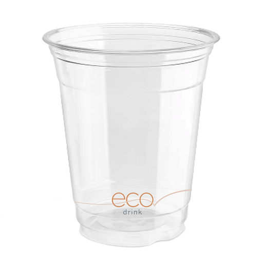 12 oz DRINK ECO 100% Recycled Cold Cup, Material: 100% Post Consumer Recycled PET, 100% Recyclable, 1000/cs