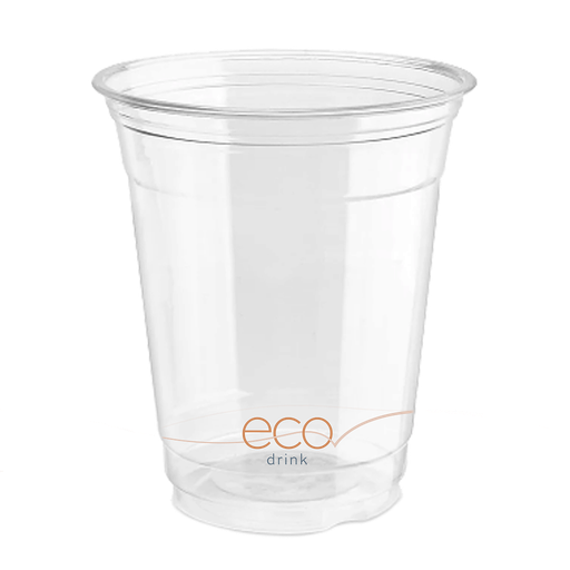 12 oz DRINK ECO 100% Recycled Cold Cup, Material: 100% Post Consumer Recycled PET, Recyclable, 1000/cs