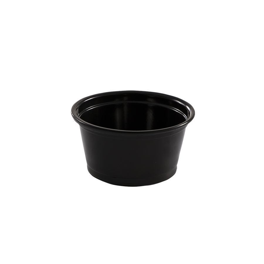 [001016-03] 2 oz portion cup, Color: black, Material: polypropylene, 2500/cs