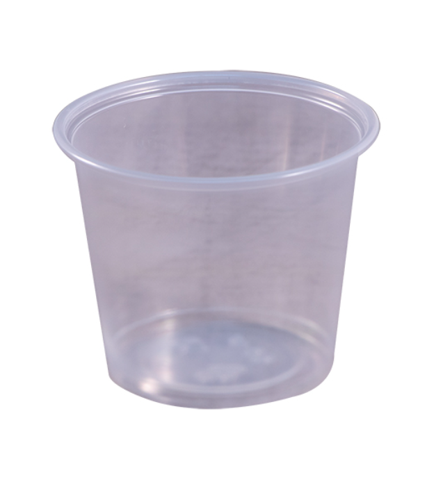 Portion Cup, Capacity: 5.5 oz, Color: Clear, Material: Polypropylene, 125 Cups/Sleeve; 20 Sleeves/Cs; 2500 Cups/Cs