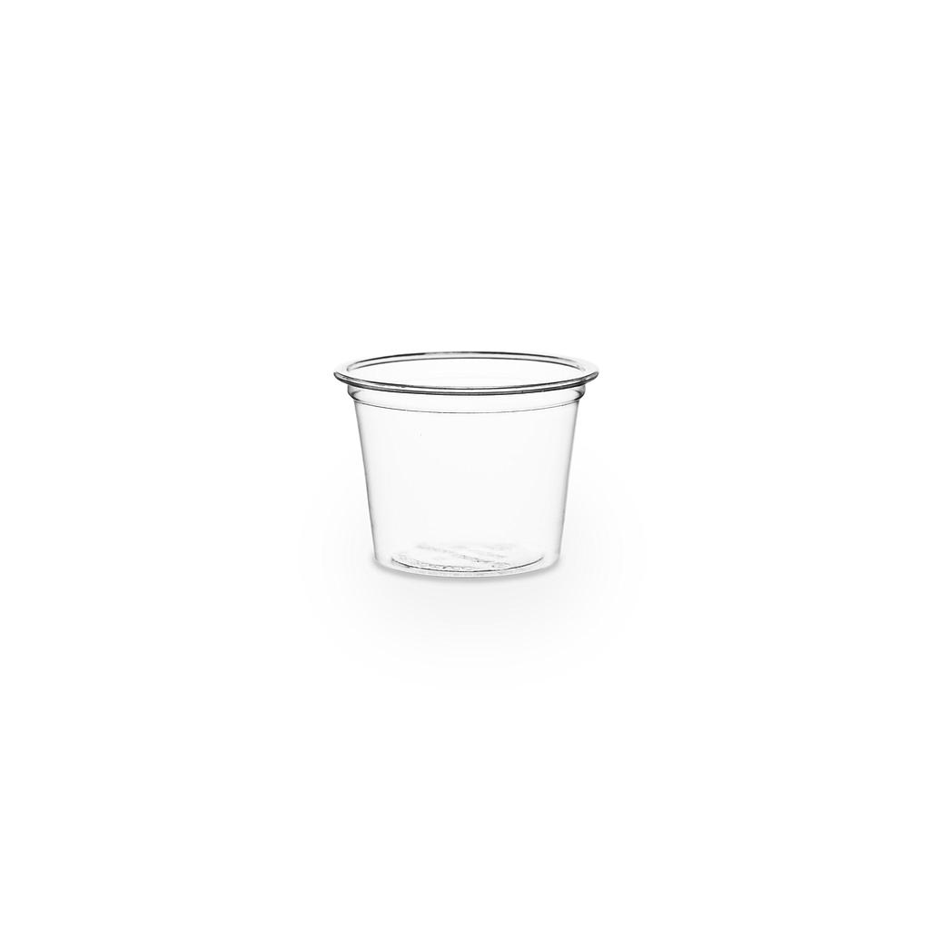 1 oz PLA cold portion cup, Material: PLA, Color: Clear, Compostable, 5000/cs
