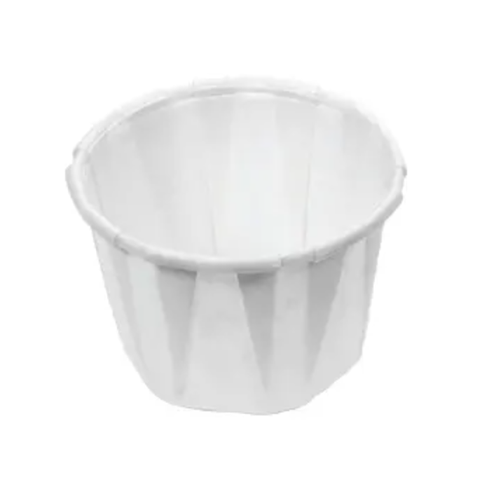 1 oz Paper Pleated Portion Cup, 5000 Per Case