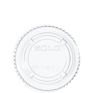 Portion Cup Lid for 2 oz cup, Color: Clear, Material: Polypropylene, 125 Lids/Sleeve; 20 Sleeves/Cs; 2500 Lids/Cs