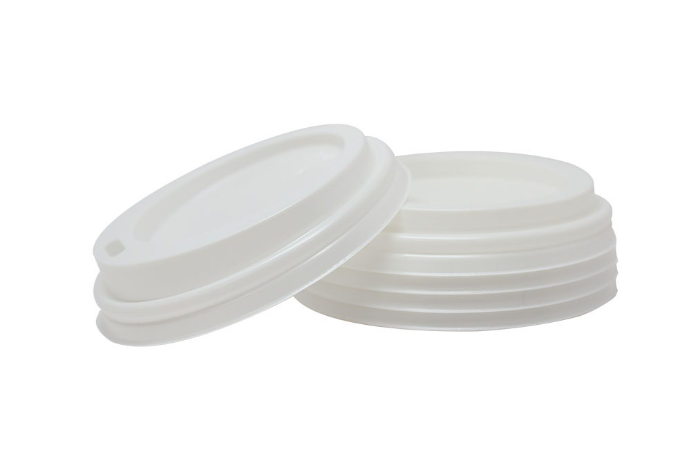 Hot cup dome lid for 8 oz cups, Color: White, 1000/cs