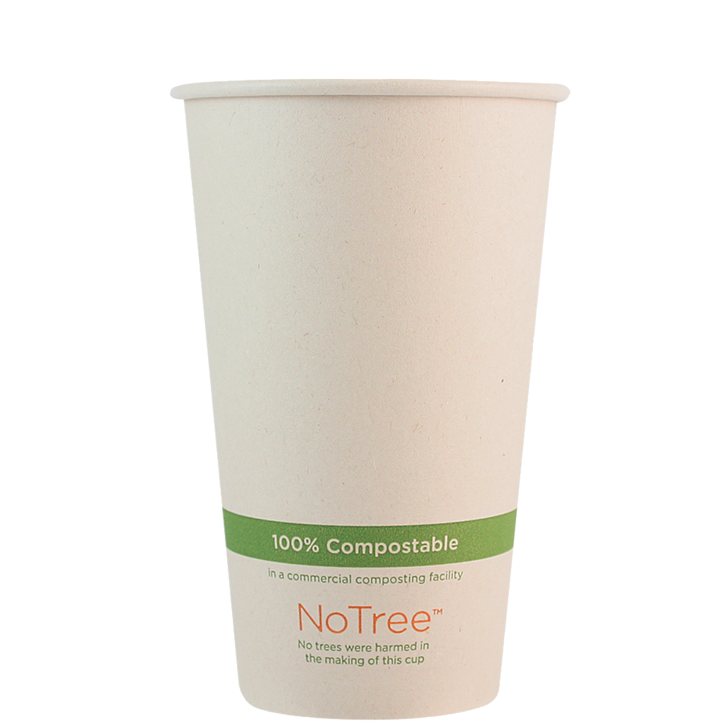 *SPECIAL ORDER ITEM* 16 oz NoTree Paper Hot or Cold Cup, Compostable, 1000/cs *ESTIMATED DELIVERY 4 TO 6 WEEKS* (NOT RETURNABLE)