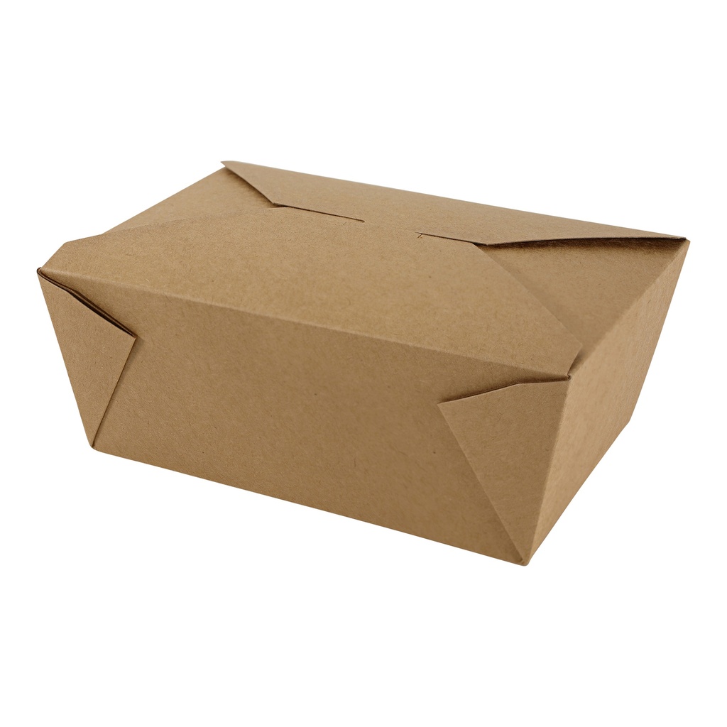 [004091-08] *SPECIAL ORDER ITEM* Fold-To-Go Container #4, Color: Kraft / Natural, Size: 7.75" x 5.5" x 3.5"H, Material: Plastic Lined Paperboard, 160/cs *ESTIMATED DELIVERY: 1 to 2 WEEKS* (NOT RETURNABLE)