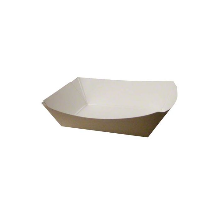 Food Tray, Capacity: 2 lb, Material: Clay Coated Paper, Color: Kraft, Compostable, 1000/cs