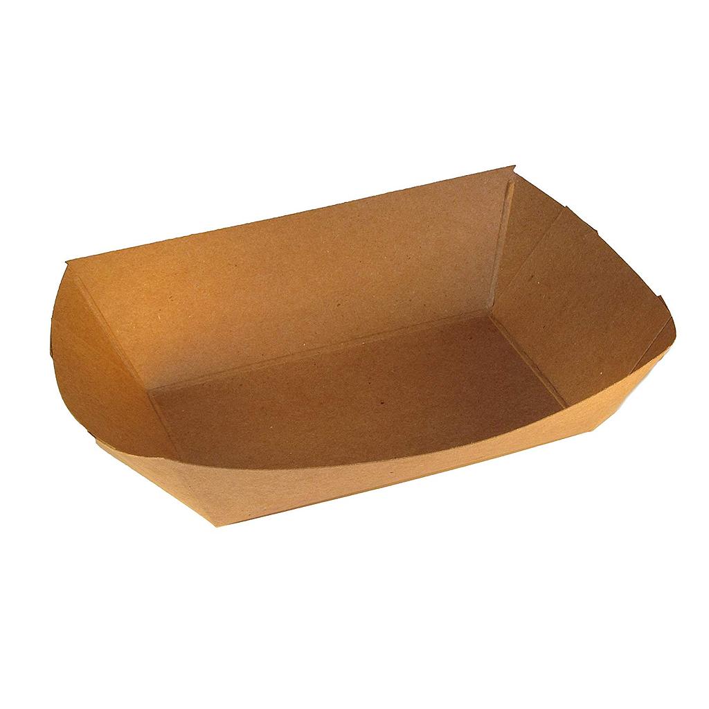 [004104-03] *SPECIAL ORDER ITEM* Food Tray, Capacity: 2 lb, Size: 6.5"x4.75"x1.75"H, Uncoated Paperboard, Color: Kraft, Compostable, 1000/cs *ESTIMATED DELIVERY 1 to 3 WEEKS* (NOT RETURNABLE)