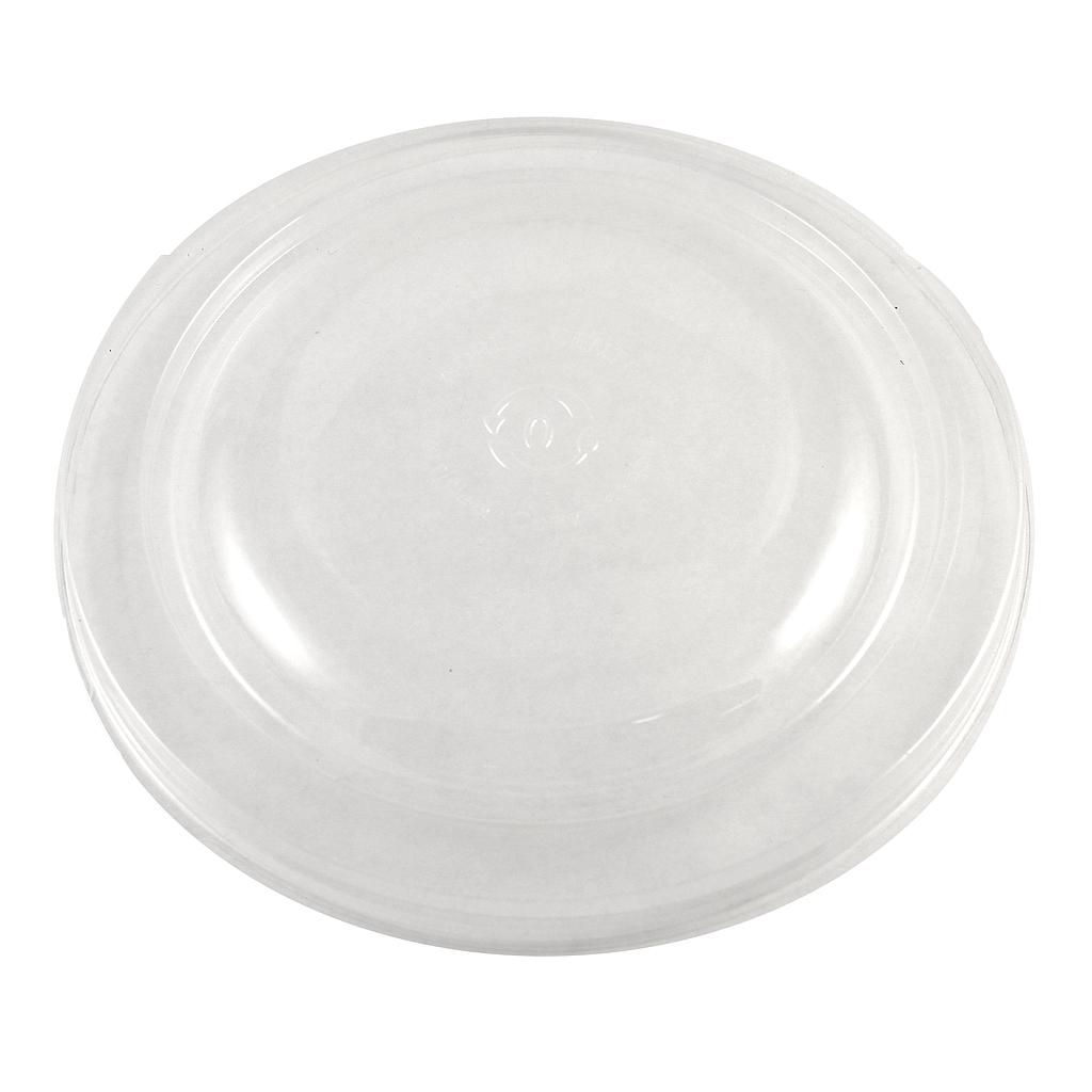 [004105-01] Lid for 16-32 oz plant fiber bowl, Color: Clear, Compostable, 300/cs