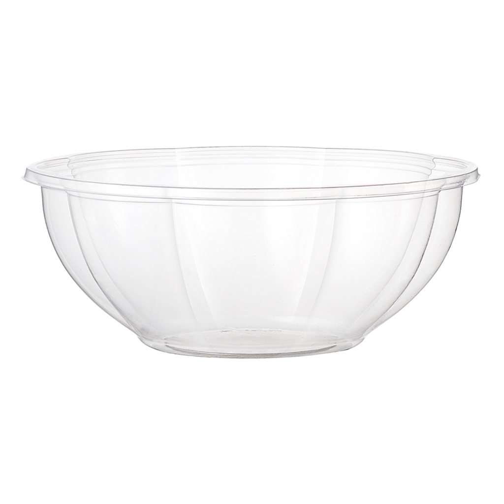 [004130-01] 24 oz Round Salad Bowl, Material: PLA, Color: Clear, Compostable, 600/cs (NOT RETURNABLE)