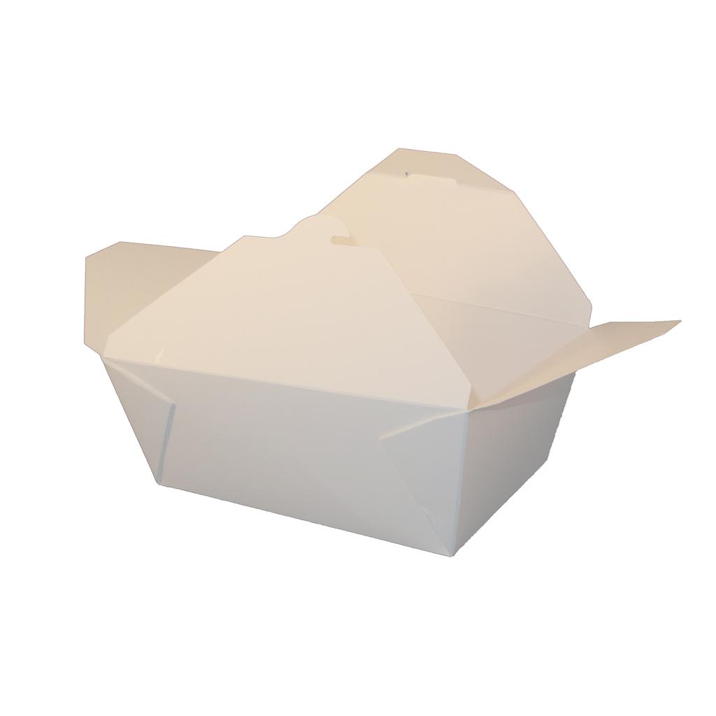 #4 White Fold Pak Container 7 x 5 x 3.5 , 160 Per Case