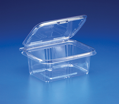 32 oz Clear Hinged Container, 200 Per Case