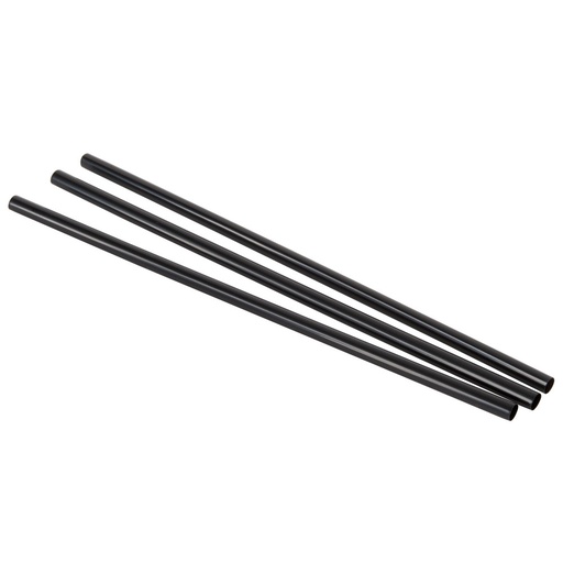 [005002-08] Jumbo straw, Length: 7.75", Color: Black, Material: Plastic, Unwrapped, 12000/cs
