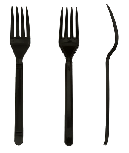 [007003-02] *SPECIAL ORDER ITEM* Fork, heavy weight, Color: Black, Material: Plastic, 1000/cs *ESTIMATED DELIVERY 1 TO 2 WEEKS* (NOT RETURNABLE)