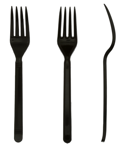 [007003-03] Fork, heavy weight, Color: Black, Material: Plastic, 1000/cs