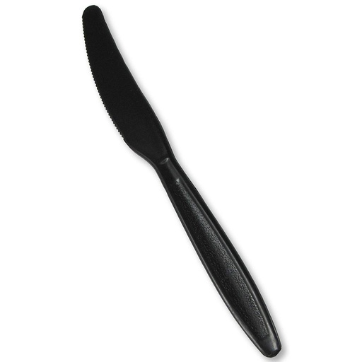 [007004-02] Knife, heavy weight, Color: Black, Material: Plastic, 1000/cs