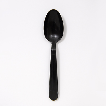 [007046-03] Heavy Weight Teaspoon Polypro Black, Dense Pack 1000 / cs