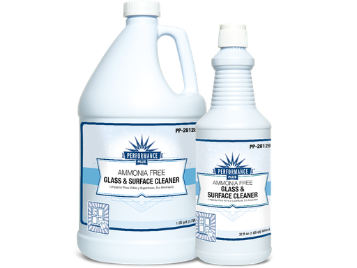 [018087-03] Performance Plus Glass and Surface Cleaner, Non-ammoniated, Ready to use, 1 Gallon Bottle; 4 Bottles/cs