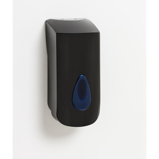[019001-14] Universal, refillable, bulk foaming soap dispenser, Capacity: 900mL, Color: black with clear window