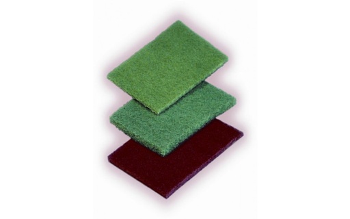 [020003-03] Scouring pad, medium-duty, general purpose, Size: 6"x9", Color: Green, 60/cs