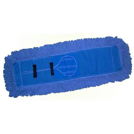 [020025-03] Loopend Dust Mop With Velcro 5X18 Loopend Blue Dust Mop 1/EA