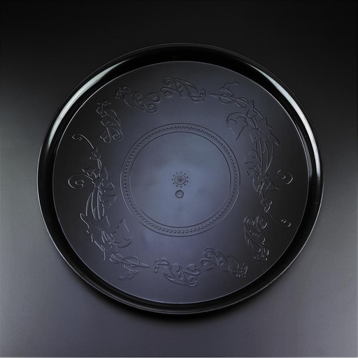 [023028-03] *SPECIAL ORDER ITEM* 18" Round Tray, Color: Black, Material: Plastic, 25 Trays/Cs *ESTIMATED DELIVERY 2 TO 3 WEEKS* (NOT RETURNABLE)