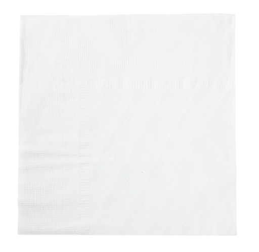 [012102-08] Dinner Napkin, 2-ply, Color: White, Size: 16.5"x16.5", 1/4 Fold, 3000/cs
