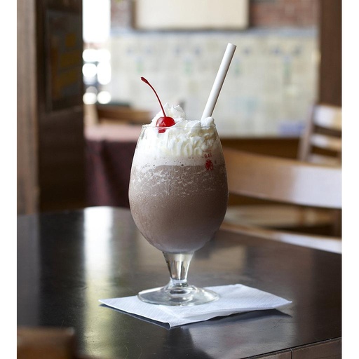 [005047-03] Giant straw, Length: 7.75", Color: White, Compostable, Material: Paper, Wrapped, 2000/cs