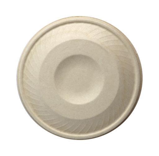 [004255-01] Fiber Lid for 8 oz NoTree Hot Food Container / Soup Container, Color: Kraft, Certified Compostable, 1000/cs