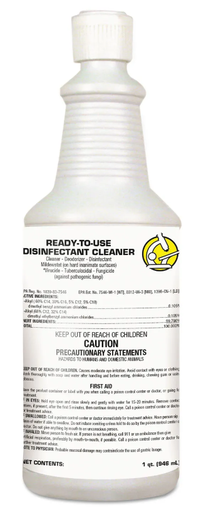 [018100-03] Diversey CREW Non-Acid Quaternary Disinfectant Cleaner & Deodorizer, Ready to Use, Scent: Floral Citrus, 32 oz flip top bottle; 12 bottles per case