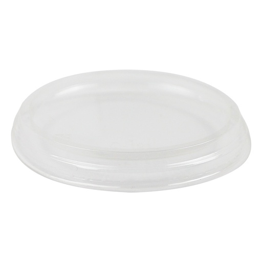 [004060-01] Flat deli container lid, Color: Clear, Material: PLA, Certified Compostable, Fits 8 - 32 oz compostable deli containers, 1000/cs