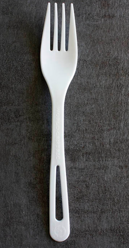 [007008-01] Fork for use with Touchless Utensil Dispenser, Compostable, Length: 6", Material: TPLA, 10 Touchless Refill Packs of 100 Forks; 1000 Forks/cs