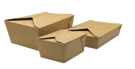 [004021-03] *SPECIAL ORDER ITEM* Fold-To-Go Container #2, Size: 7.75"x5.5"x1.875", Color: Kraft, Material: Plastic Lined Paperboard, 200/cs *ESTIMATED DELIVERY 1 to 2 WEEKS* (NOT RETURNABLE)