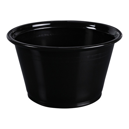[001025-03] *SPECIAL ORDER ITEM* Portion Cup, Capacity: 4 oz, Color: Black, Material: Polypropylene, 2500 Cups/Cs *ESTIMATED DELIVERY 1 TO 2 WEEKS* (NOT RETURNABLE)