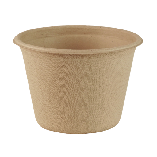 [001003-01] *SPECIAL ORDER ITEM* 4 oz portion cup, Unbleached plant fiber, Natural, Compostable, 1000/cs *ESTIMATED DELIVERY 8-10 WEEKS* (NOT RETURNABLE)