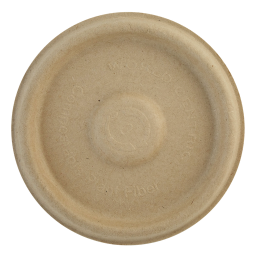 [001004-01] *SPECIAL ORDER ITEM* Flat lid for 4 oz portion cup, Unbleached plant fiber, Natural, 1000/cs *ESTIMATED DELIVERY 8-10 WEEKS* (NOT RETURNABLE)