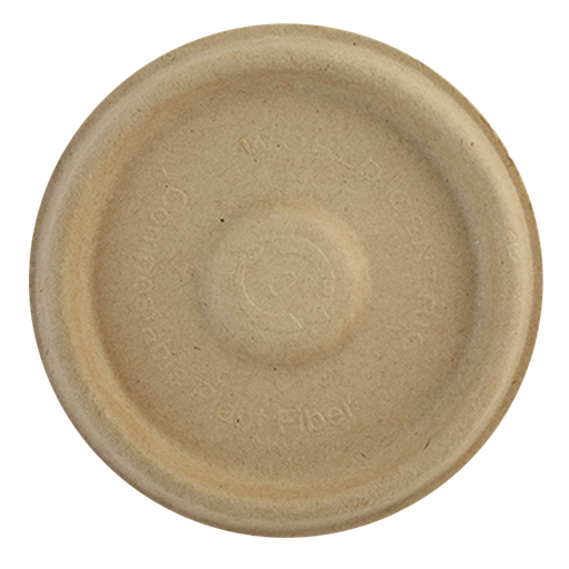 [001005-01] *SPECIAL ORDER ITEM* Flat lid for 2 oz portion cup, Unbleached plant fiber, Natural, Compostable, 2000/cs, Special Order Item, Non-refundable, 3 to 4 week lead time (NOT RETURNABLE)