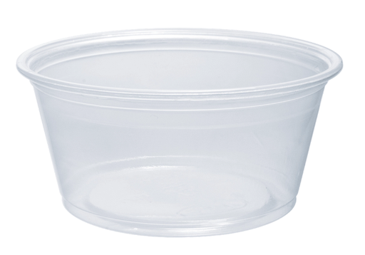 [001009-03] Portion Cup, Capacity: 3.25-oz, Color: Clear, Material: Polypropylene, 125 Cups/Sleeve; 20 Sleeves/Cs; 2500 Cups/Cs