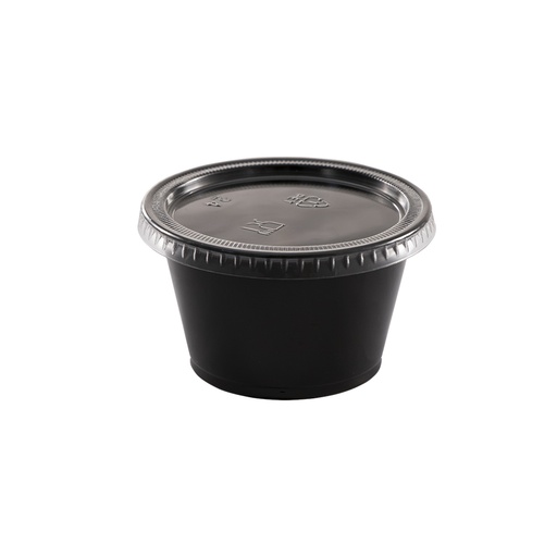 [001013-03] Lid for 1, 1.5 & 2 oz portion cup, clear, flat, Material: plastic, 2500/cs