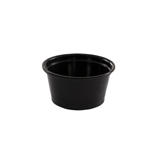[001016-03] 2 oz portion cup, Color: black, Material: polypropylene, 2500/cs