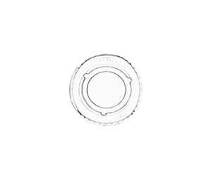 [001033-30] Portion cup lid, 1 oz, Material: PLA, Color: Clear, Compostable, 5000/cs