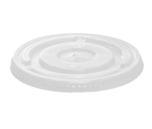 [002003-03] *SPECIAL ORDER ITEM* Clear flat PLA lid with straw slot for 16, 20 & 24 oz cups, Compostable, 1000/cs *ESTIMATED DELIVERY 2-3 WEEKS* (NOT RETURNABLE)