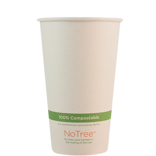 [003049-01] *SPECIAL ORDER ITEM* 16 oz NoTree Paper Hot or Cold Cup, Compostable, 1000/cs *ESTIMATED DELIVERY 4 TO 6 WEEKS* (NOT RETURNABLE)