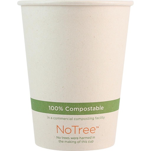 [003051-01] *SPECIAL ORDER ITEM* 12 oz NoTree Paper Hot or Cold Cup, Compostable, 1000/cs *ESTIMATED DELIVERY 4 TO 6 WEEKS* (NOT RETURNABLE)