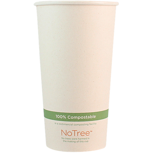 [003052-01] 20 oz NoTree Paper Hot or Cold Cup, Compostable, 1000/cs