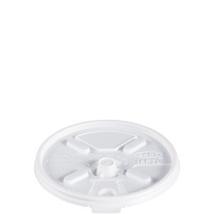 [003061-03] 16 oz White Plastic Lid With Lift n Lock Slot 1000 Per Case