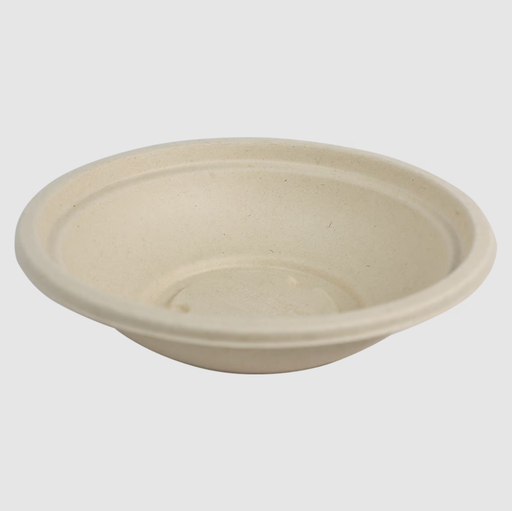[004129-01] *SPECIAL ORDER ITEM* 16 oz Plant Fiber Bowl, Color: Natural, Compostable, 500/cs *ESTIMATED DELIVERY 4 TO 6 WEEKS* (NOT RETURNABLE)