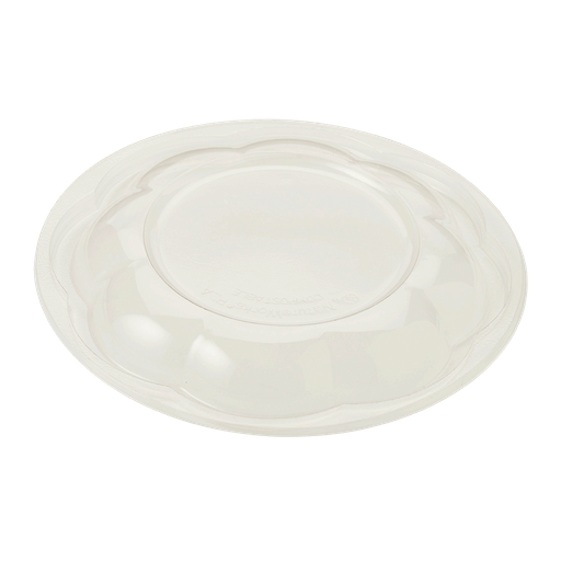 [004131-01] PLA dome lid for 24-48 oz Salad Bowls, Color: Clear, Compostable, 600/cs